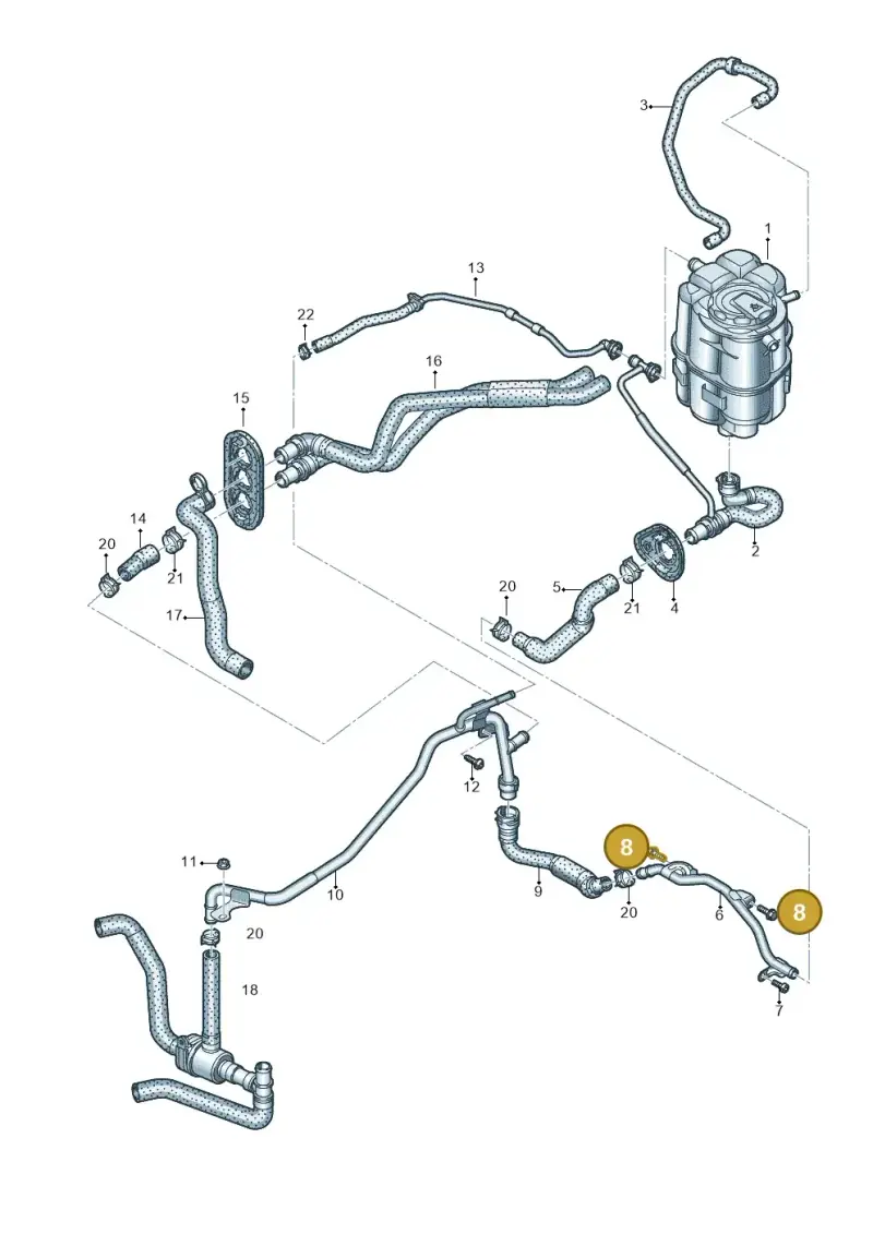 N10049308 — Audi RS4 Avant (2017-) diagram 847121140, position 8