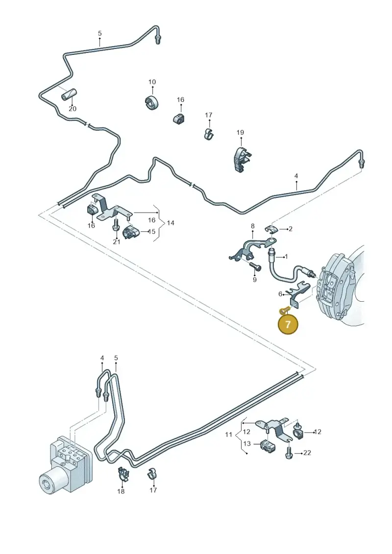 N10049308 — Audi R8 Spyder (2015-2024) diagram 872611300, position 7