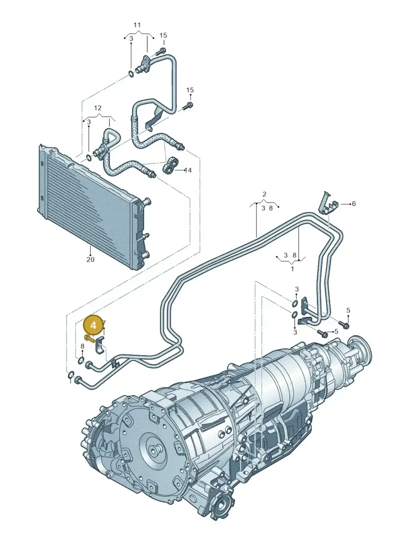 N10051507 — Audi Q5 qu. 2.0 TDI (2008-2012) diagram 620317550, position 4