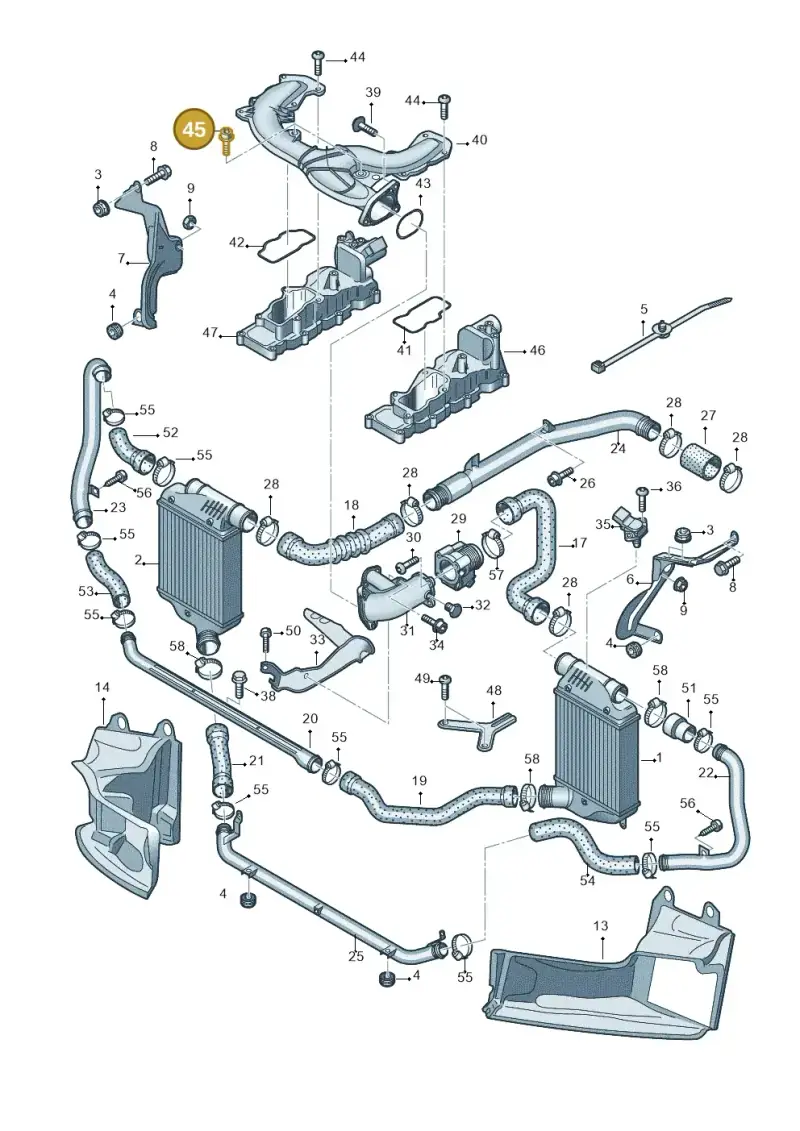 N10080105 — Audi A6 QU.ALLROAD     07> (2006-) diagram 448145450, position 45