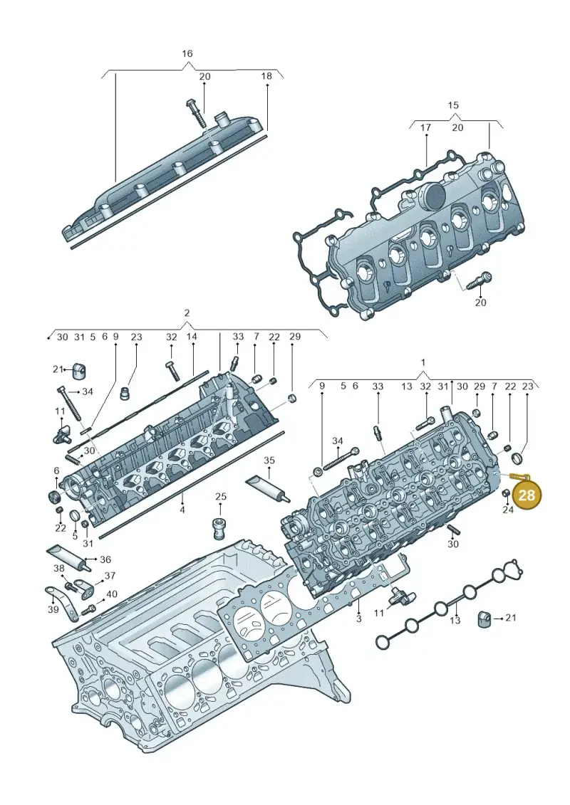 N10080204 — Audi R8 Spyder (2015-2024) diagram 872103200, position 28
