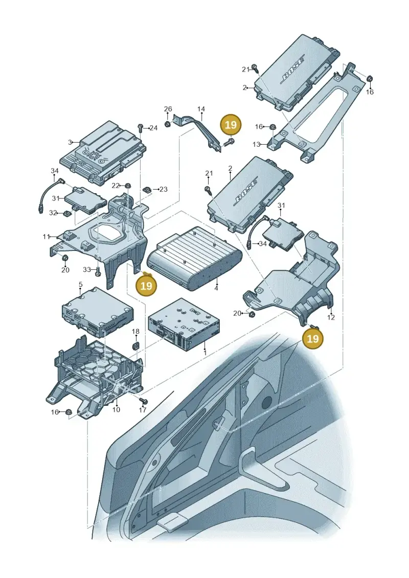 N10082908 — Audi RS6 Avant (2013-2018) diagram 711035400, position 19