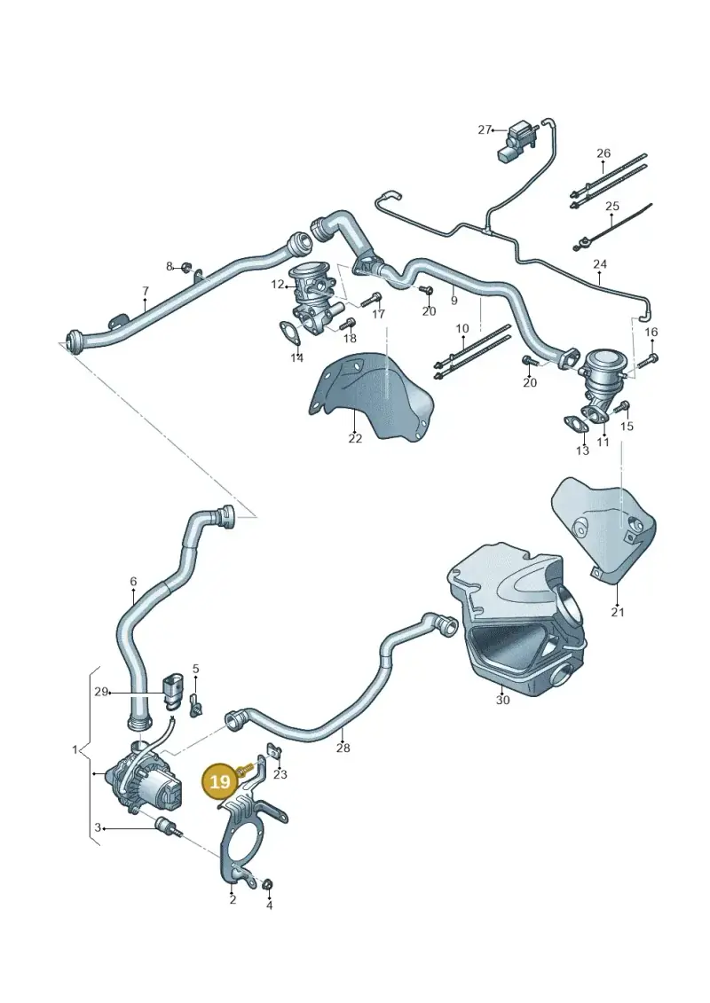 N10082908 — Audi A7 Sportback (2014-2018) diagram 724131400, position 19