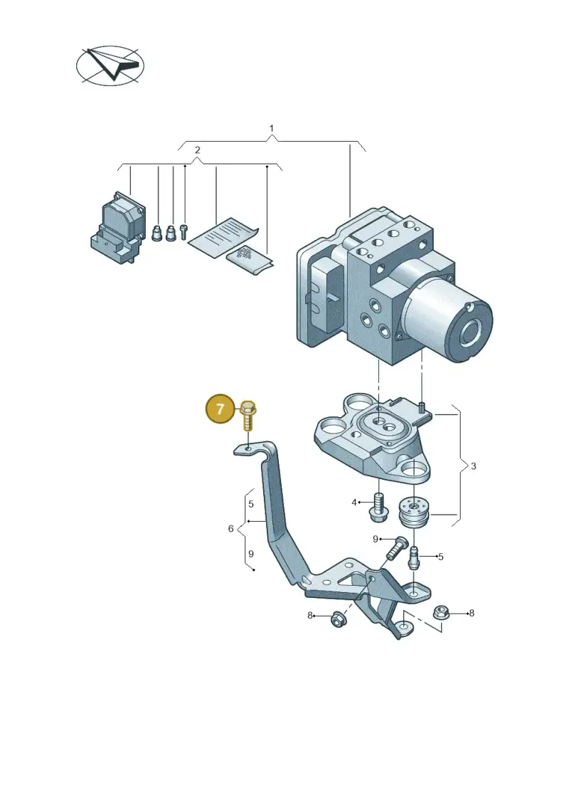 N10082912 — Audi A5 Sportback (2016-2020) diagram 849614100, position 7