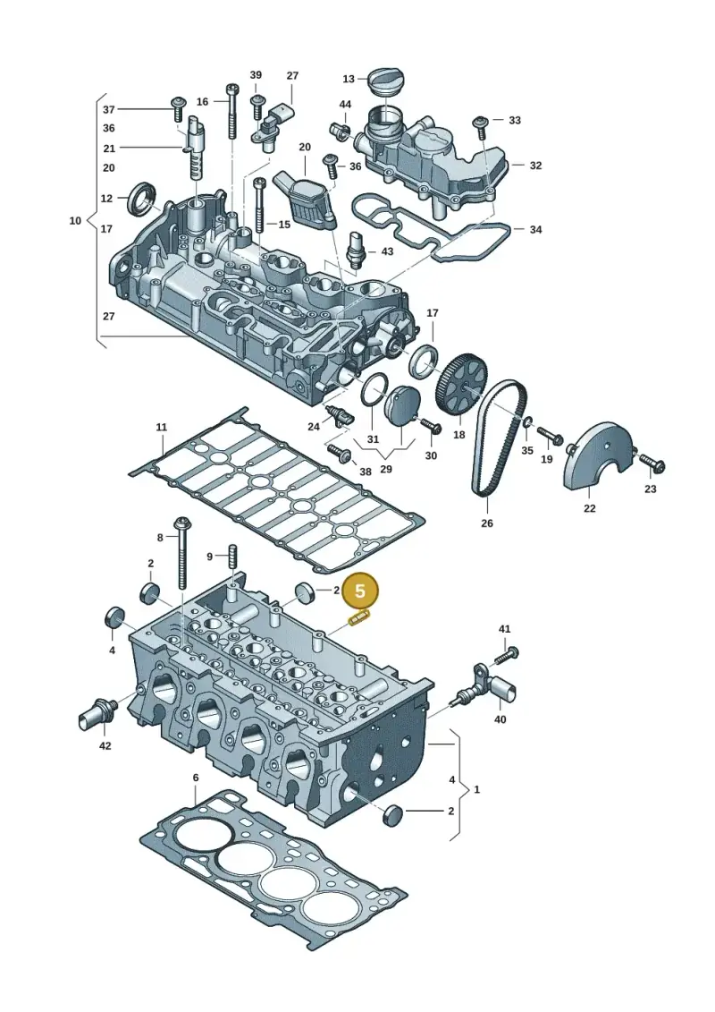 N10087802 — Audi A1 sportback 1.0 (2018-) diagram 597103028, position 5