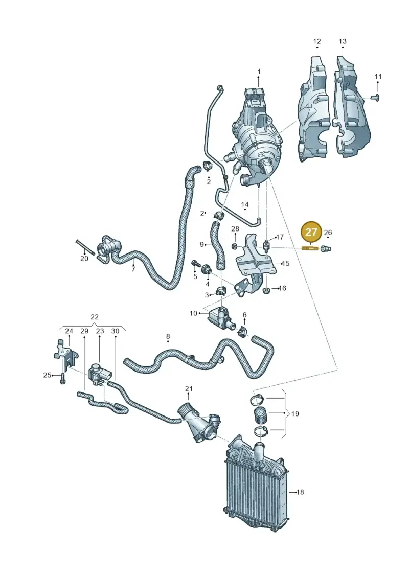 N10087802 — Audi Q8 Quattro 3,0 (2018-) diagram 859145850, position 27