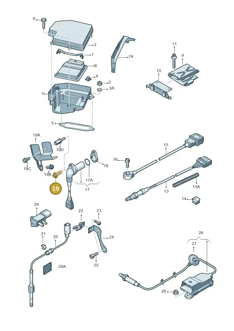 N10104501 — Audi A4/S4 Cabrio./qu. 07> (2006-) diagram 249906100, position 19