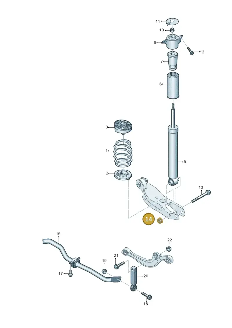 N10106403 — Audi A5 Limo 2.0 (2024-) diagram 859511000, position 14