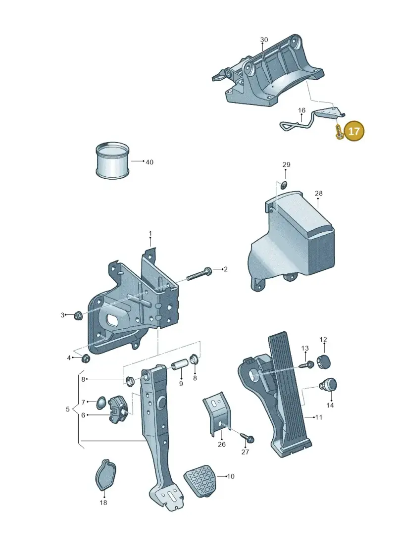 N10109210 — Audi Q3 1.4 (2016-) diagram 855721600, position 17