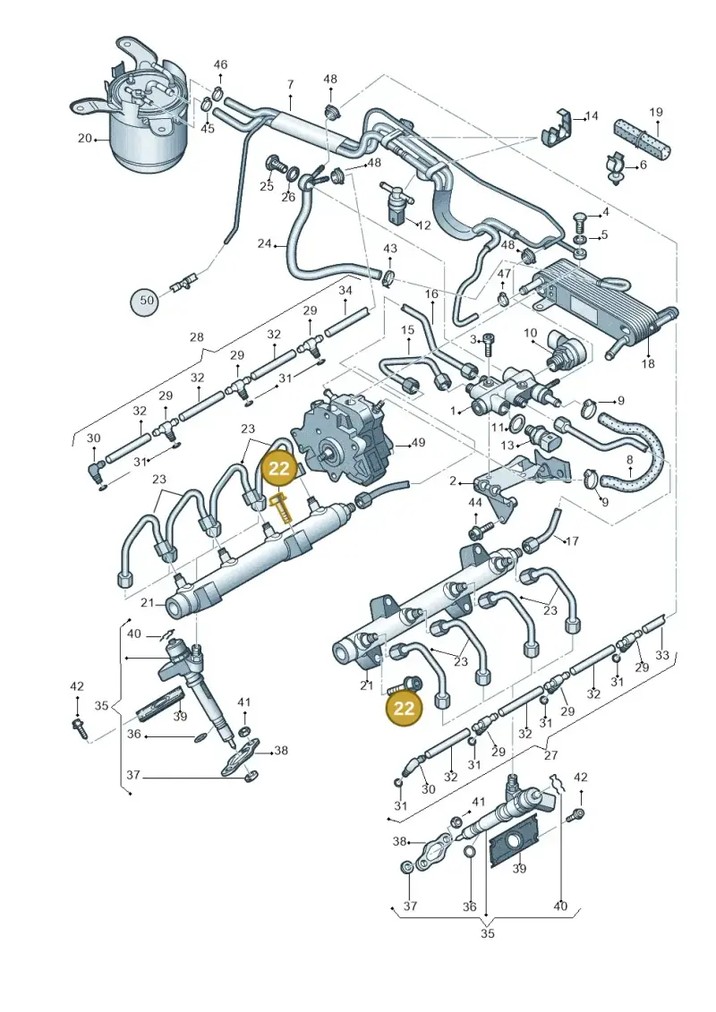 N10111202 — Audi A8/S8/qu. lang (2003-2007) diagram 291130750, position 22