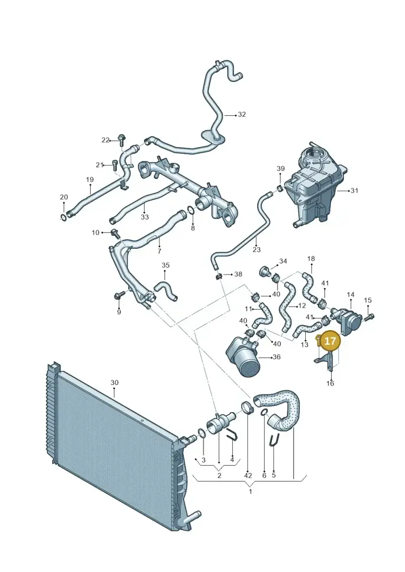 N10114802 — Audi A4/S4/Av./qu.     05> (2005-) diagram 448121300, position 17