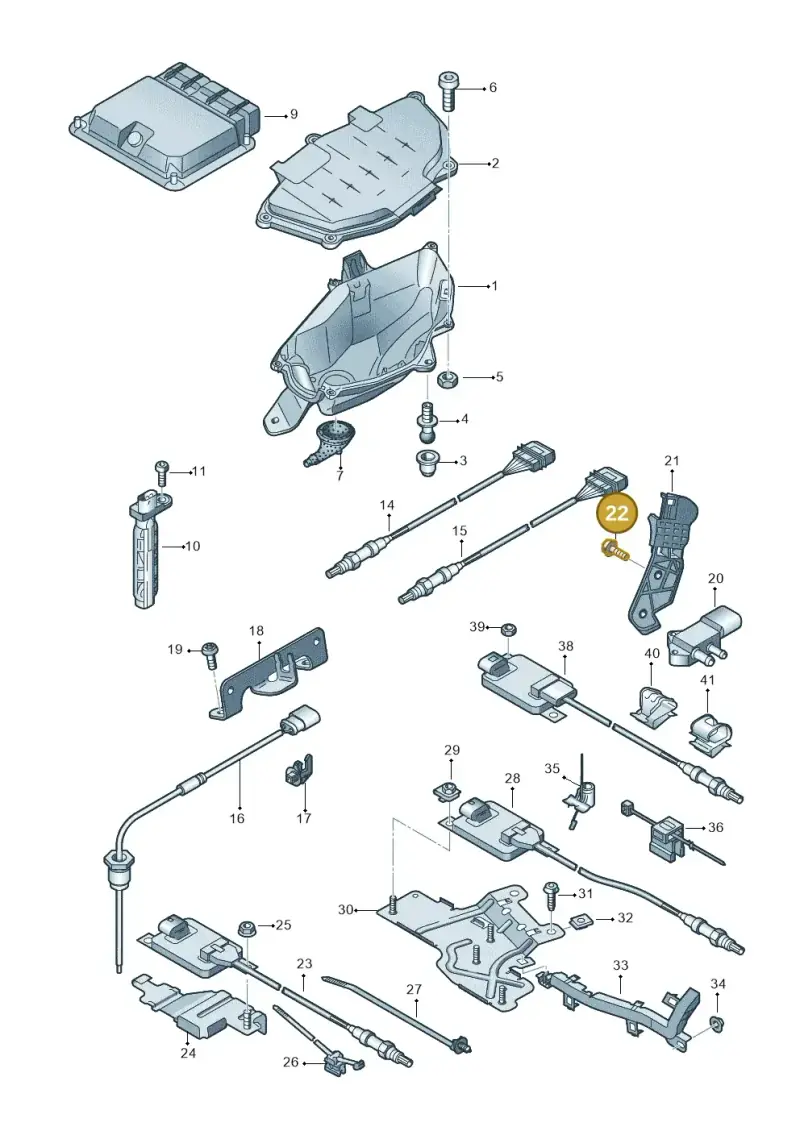 N10115307 — Audi A7 Sportback (2014-2018) diagram 788906050, position 22