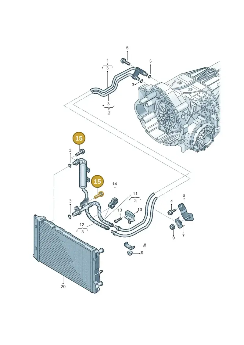 N10115404 — Audi A6 2.7 TDI (2008-2011) diagram 260317550, position 15