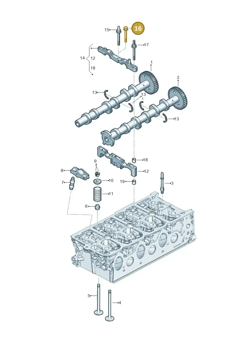 N10116103 — Audi Q8 Quattro 3,0 (2018-) diagram 896109500, position 16