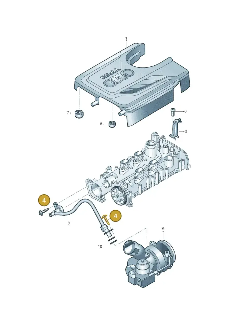 N10124308 — Audi Q3 quattro (2018-2019) diagram 708103330, position 4