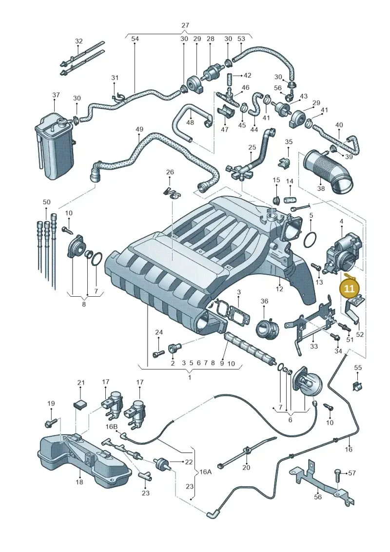 N10127002 — Audi TT Coupe/Roadster 08> (2007-) diagram 412133820, position 11