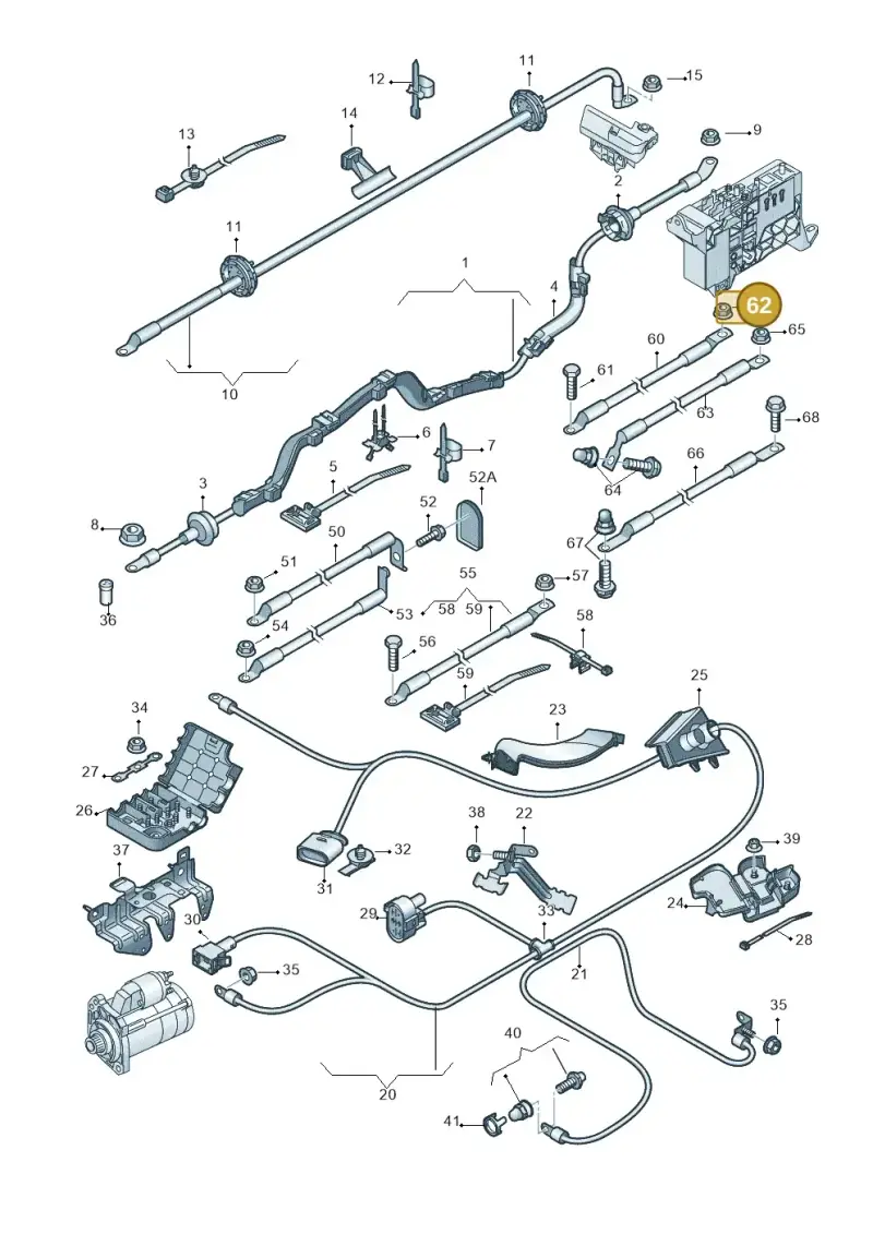 N10155906 — Audi Q5 qu. 2.0 TDI (2012-2017) diagram 647972030, position 62