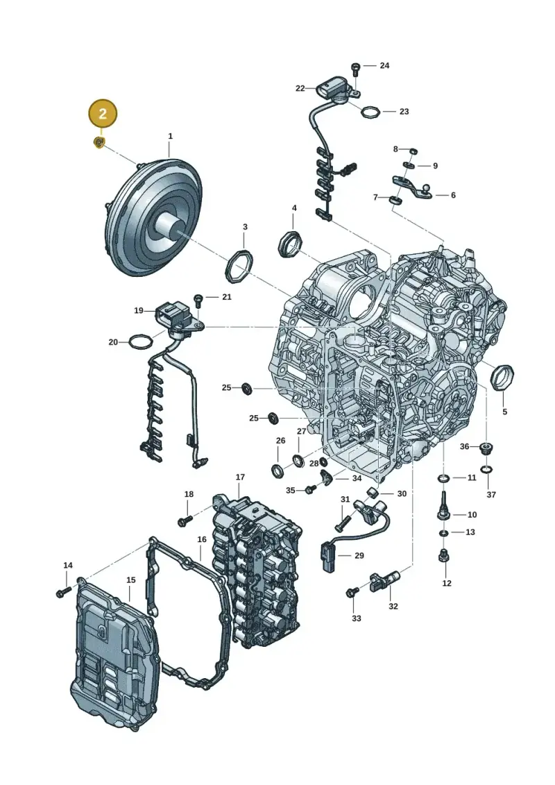 N10169201 — Audi A3 Sportback (2019-2021) diagram 5h0300270, position 2