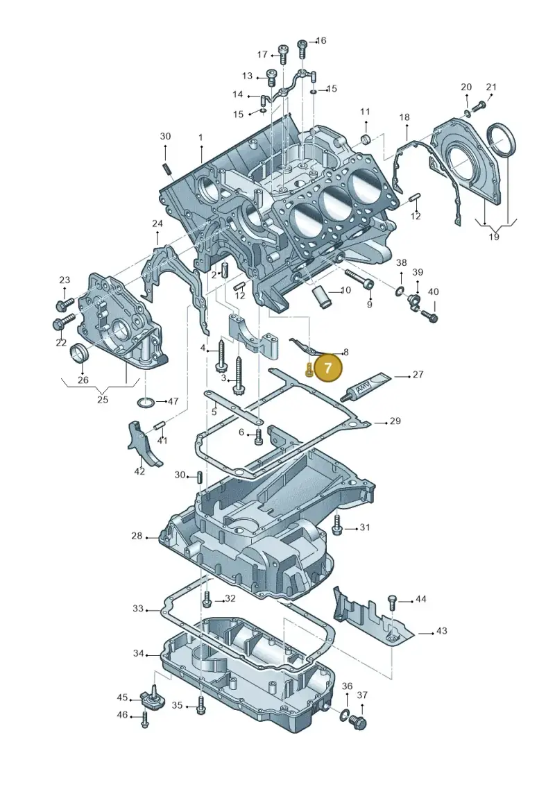 N10169902 — Audi A4/S4 Cabrio./qu. (2002-2006) diagram 260103320, position 7