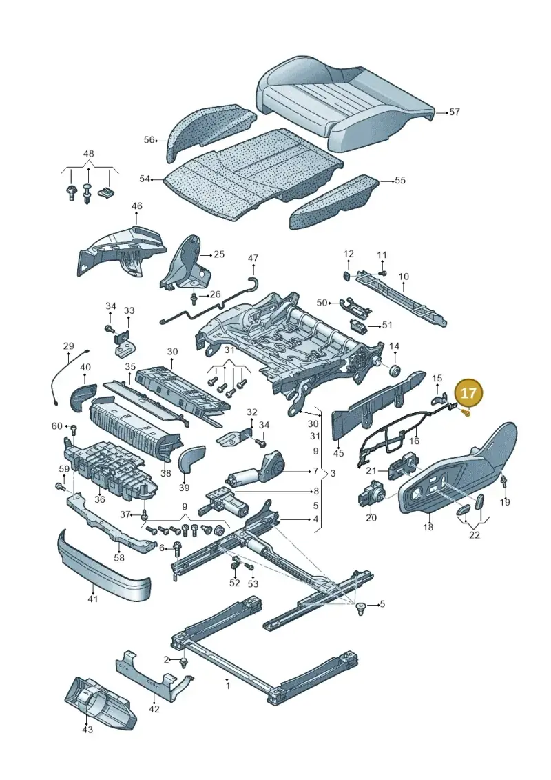 N10170303 — Audi RS Q8 Quattro (2019-) diagram 859881100, position 17