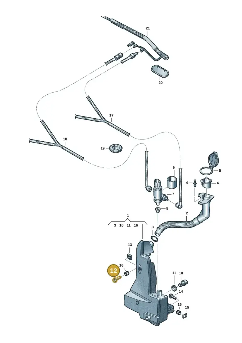 N10189407 — Audi Q8 e-tron (2018-2020) diagram 586955015, position 12
