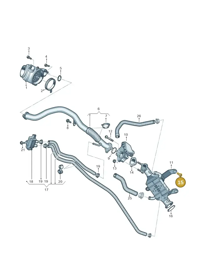N10196105 — Audi A6 2.0 (2018-) diagram 435131450, position 15