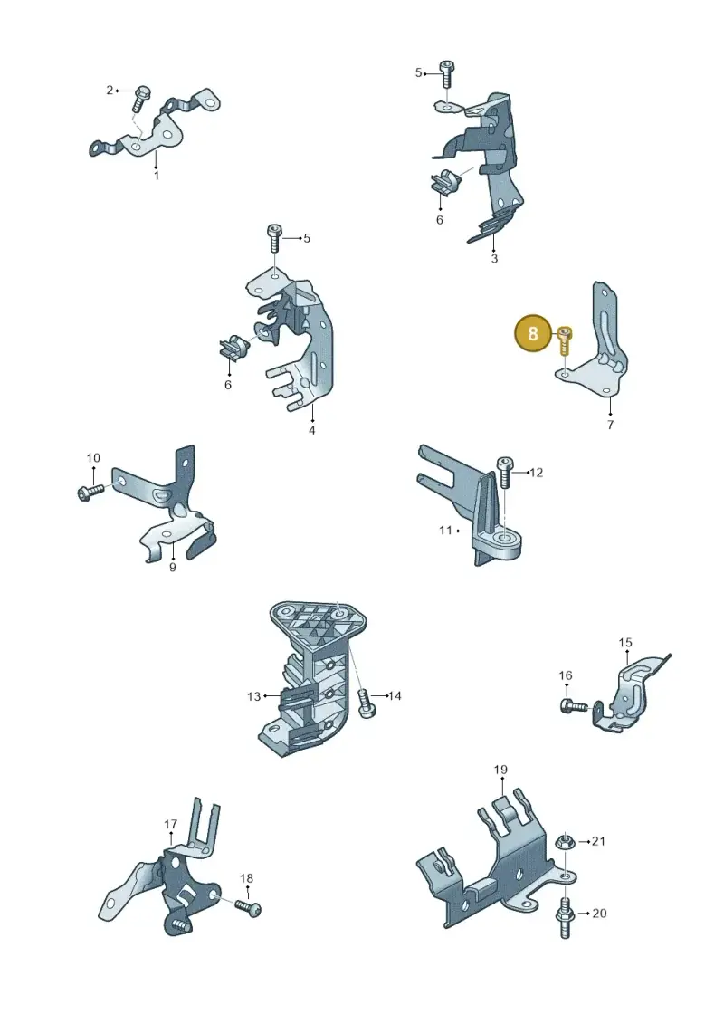 N10196105 — Audi Q7 qu. 3.0 TDI (2015-2019) diagram 859971010, position 8