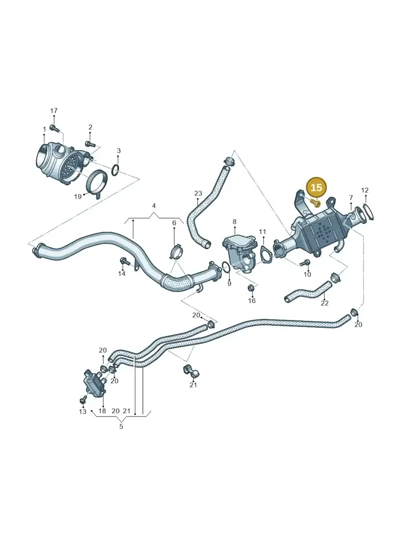 N10196105 — Audi A8L (2017-2022) diagram 897131450, position 15