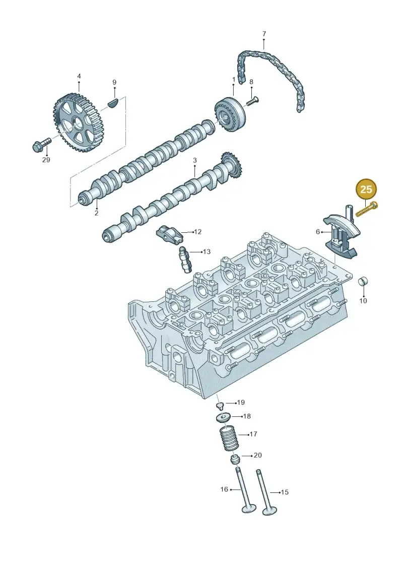 N10196303 — Audi A6 2.7 TDI (2008-2011) diagram 454109150, position 25