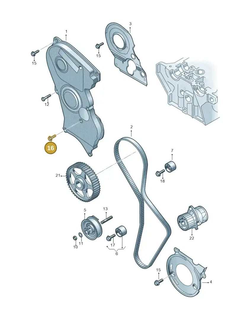 N10196303 — Audi A6 2.7 TDI (2008-2011) diagram 454109670, position 16