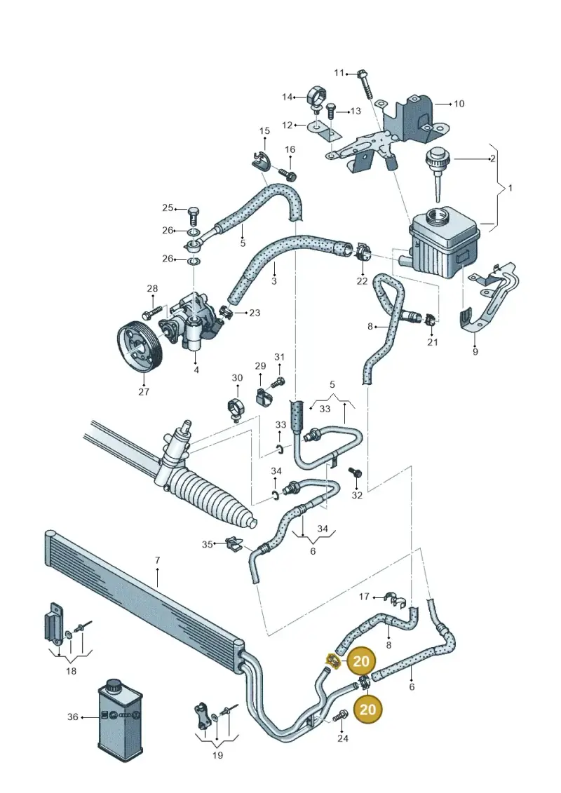 N10197601 — Audi Q7 qu. 3.0 TDI (2009-2015) diagram 493422500, position 20