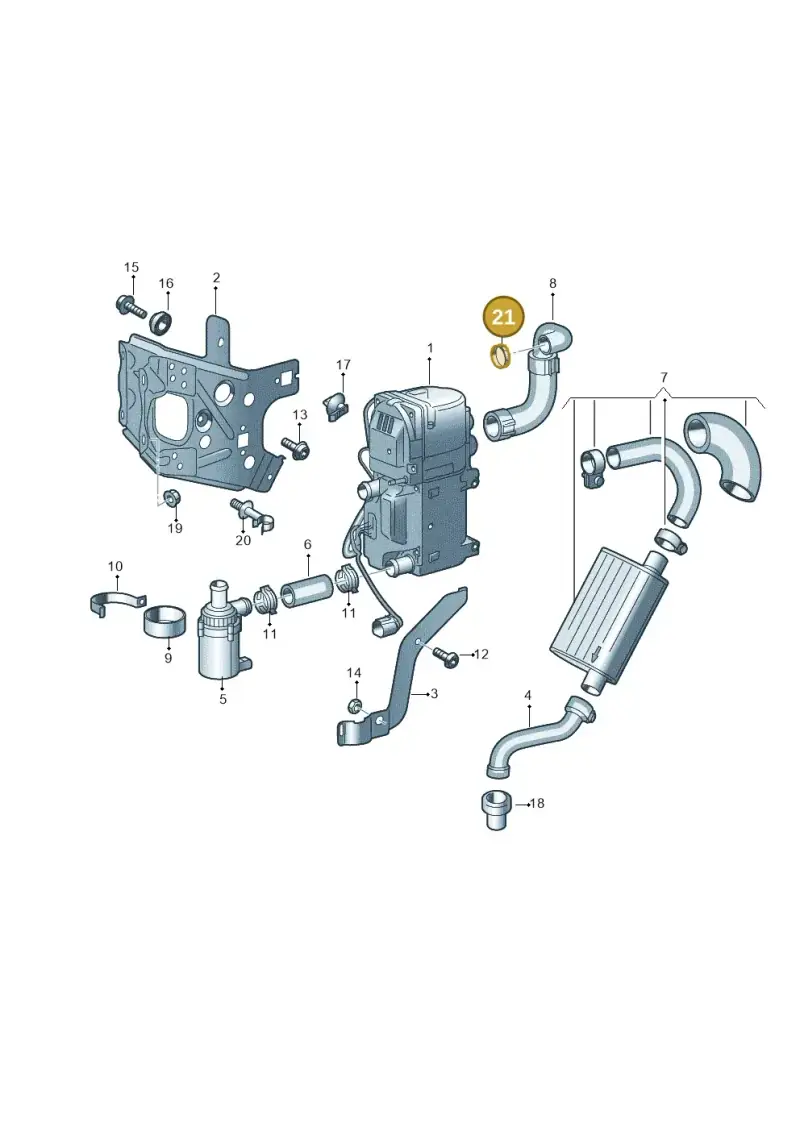 N10202001 — Audi A7 Sportback (2014-2018) diagram 788261000, position 21