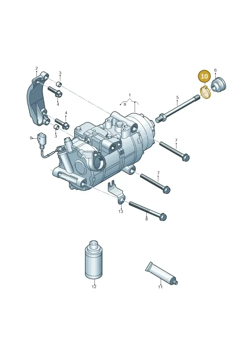 N10207701 — Audi R8 Spyder (2015-2024) diagram 872260100, position 10