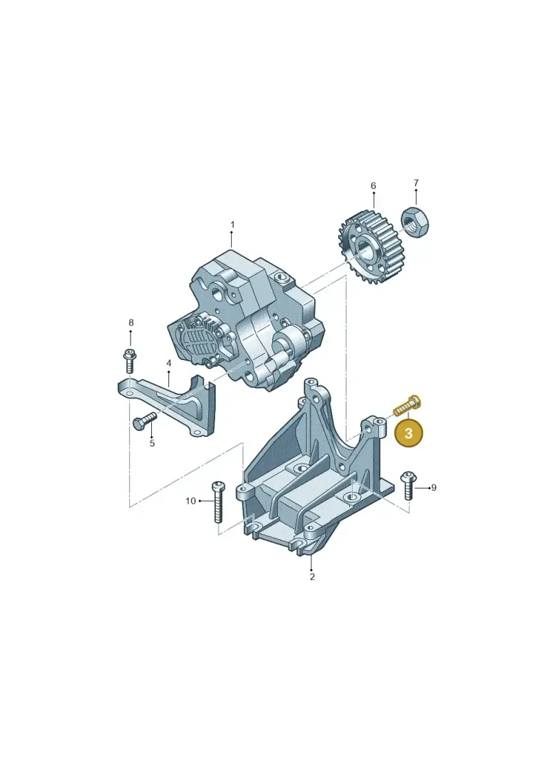 N10225802 — Audi A8/S8/qu. lang    08> (2007-) diagram 291130400, position 3