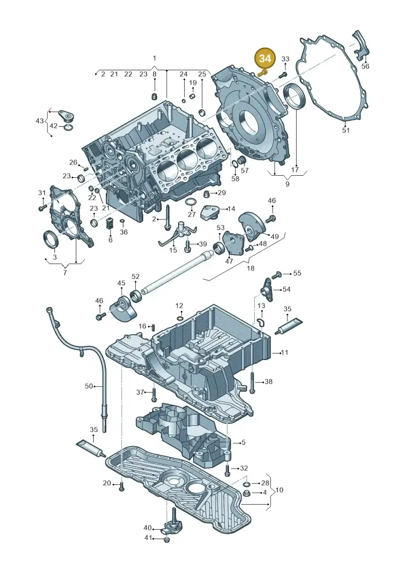 N10225802 — Audi Q7 qu. 3.0 TDI (2009-2015) diagram 448103300, position 34