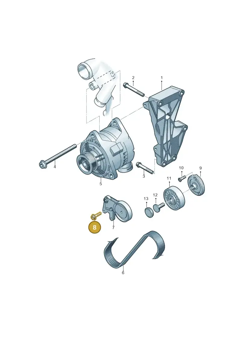 N10225802 — Audi R8 qu. 5.2 (2012-2015) diagram 247903800, position 8