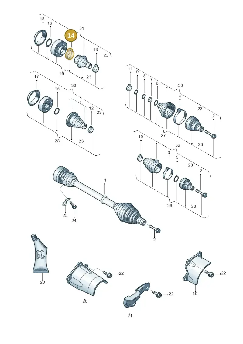 N10233802 — Audi A4/S4/Av./qu.     05> (2005-) diagram 249407200, position 14