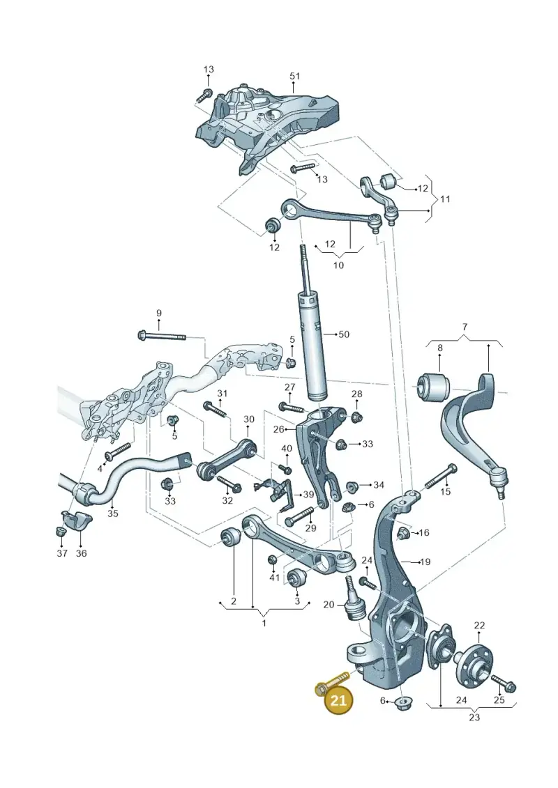 N10241507 — Audi Q5 (2016-2020) diagram 896407000, position 21