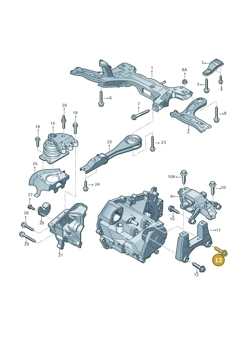 N10241508 — Audi A1 Sportback (2014-2018) diagram 708199330, position 13