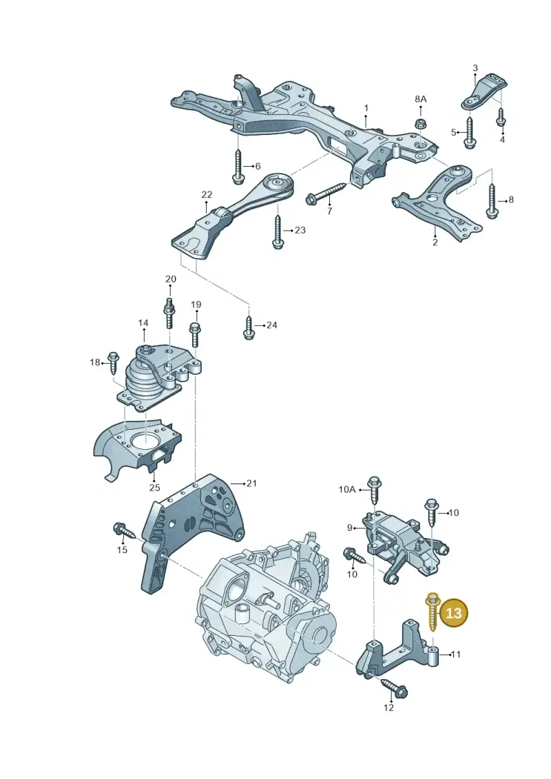 N10241508 — Audi A1 Sportback (2014-2018) diagram 792199400, position 13