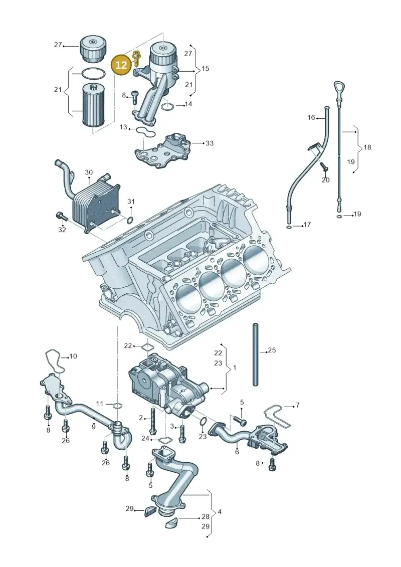 N10242602 — Audi Q7 qu. 3.0 TDI (2009-2015) diagram 493115200, position 12