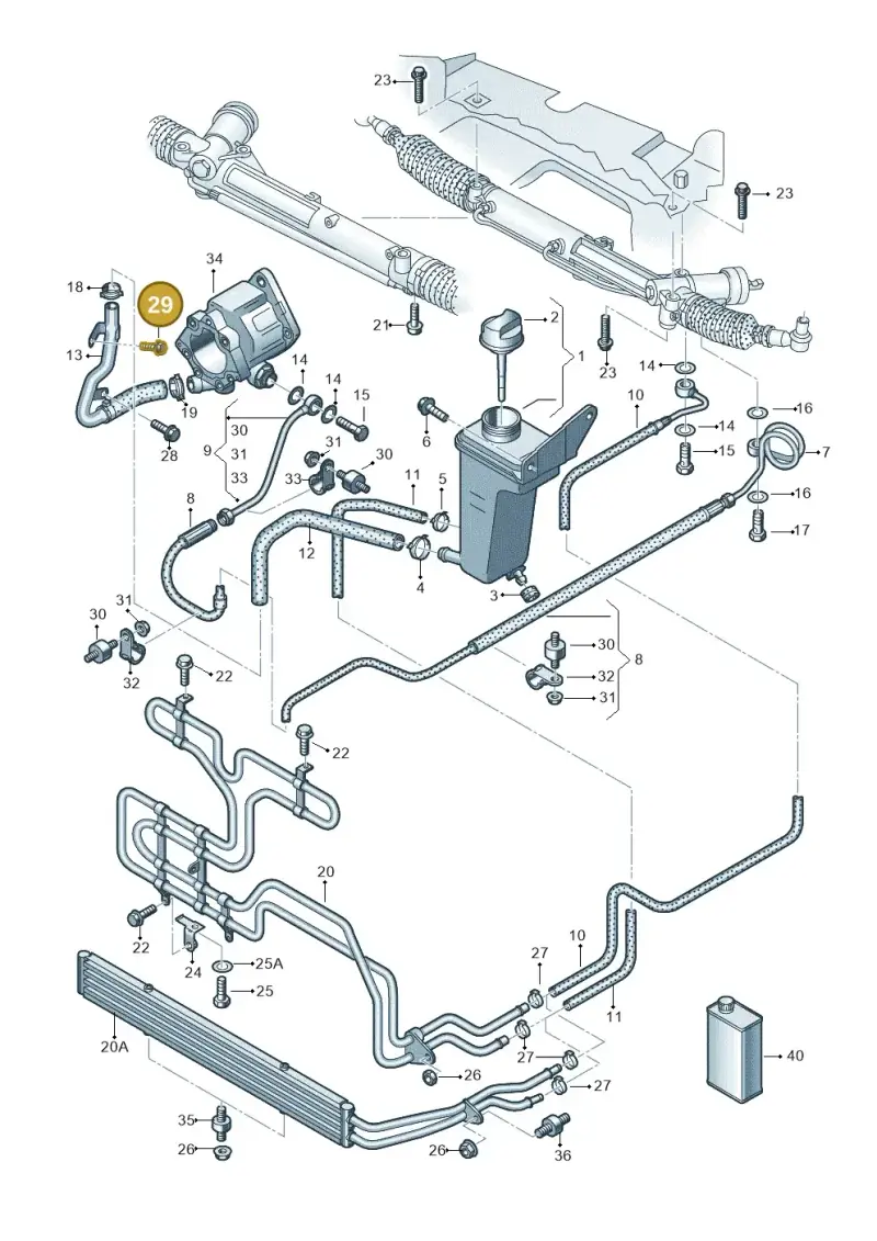 N10248001 — Audi RS4 Cabrio qu.    08> (2007-) diagram 249422700, position 29