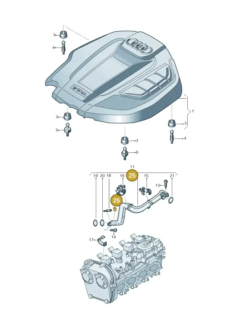 N10254901 — Audi Q5 (2016-2020) diagram 849103390, position 25