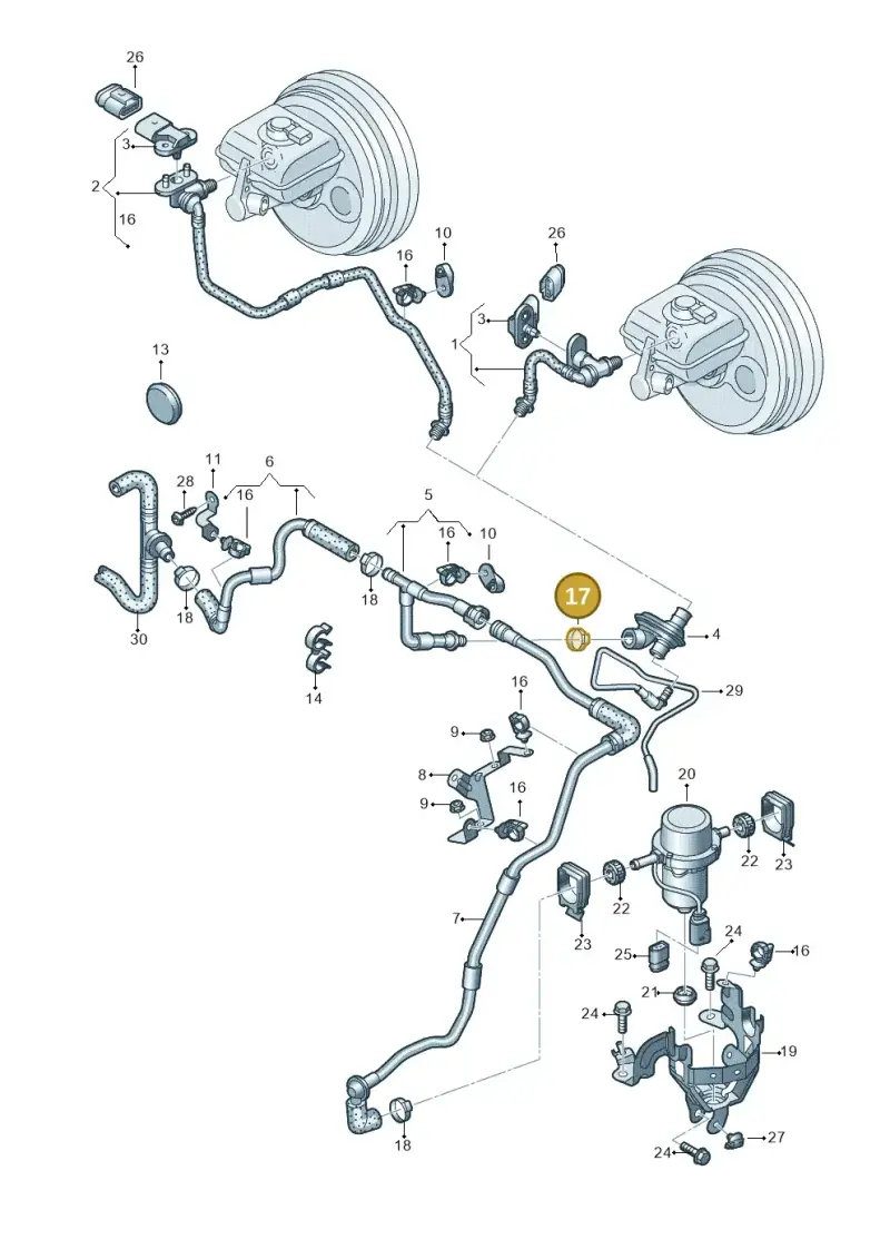 N10255601 — Audi RS4 Av. qu. 4.2 (2012-2015) diagram 695611800, position 17