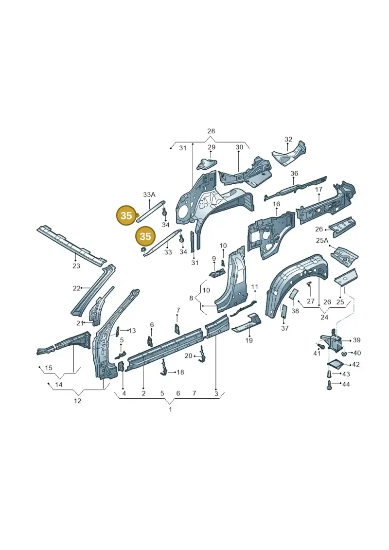 N10261310 — Audi A3 Cabrio (2016-2020) diagram 778809000, position 35