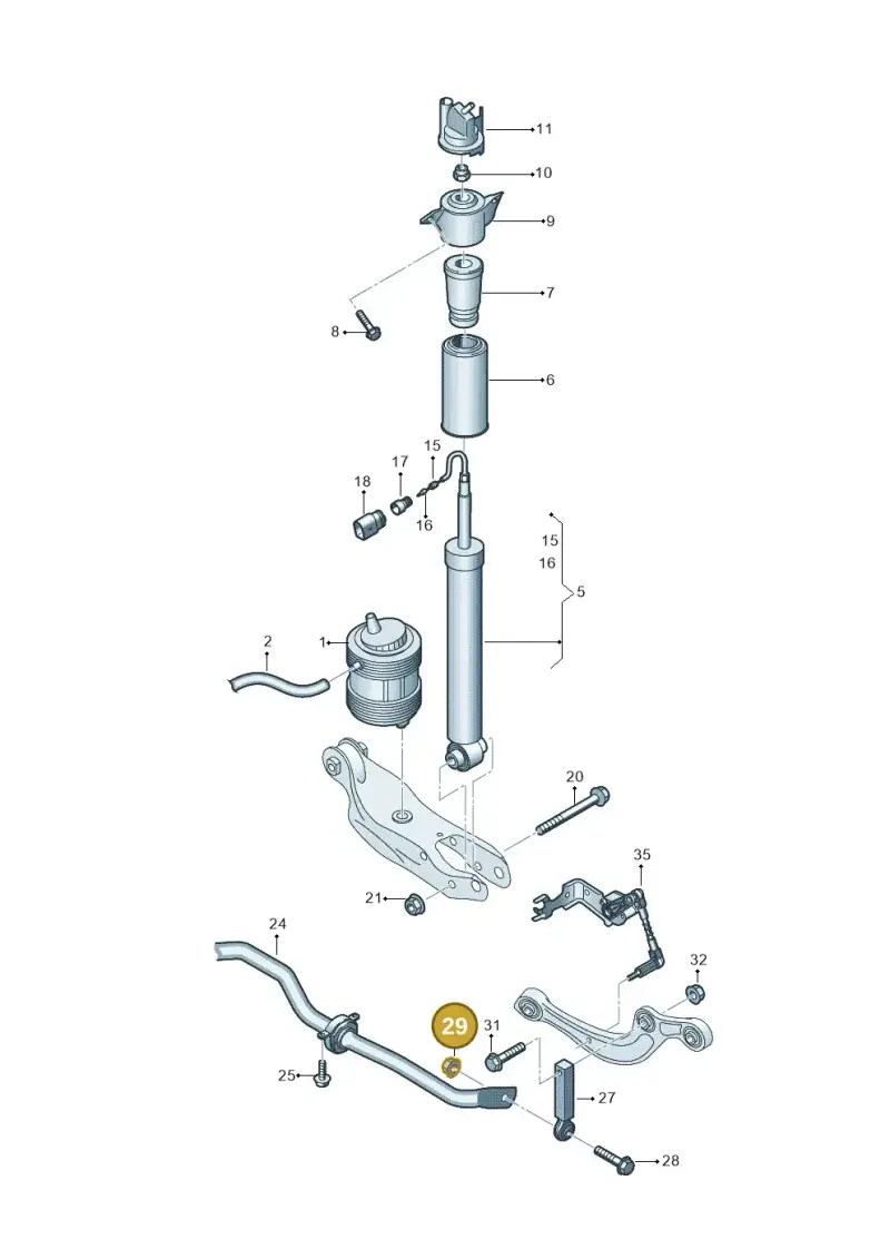N10272302 — Audi Q6 e-tron (2023-) diagram 896511150, position 29