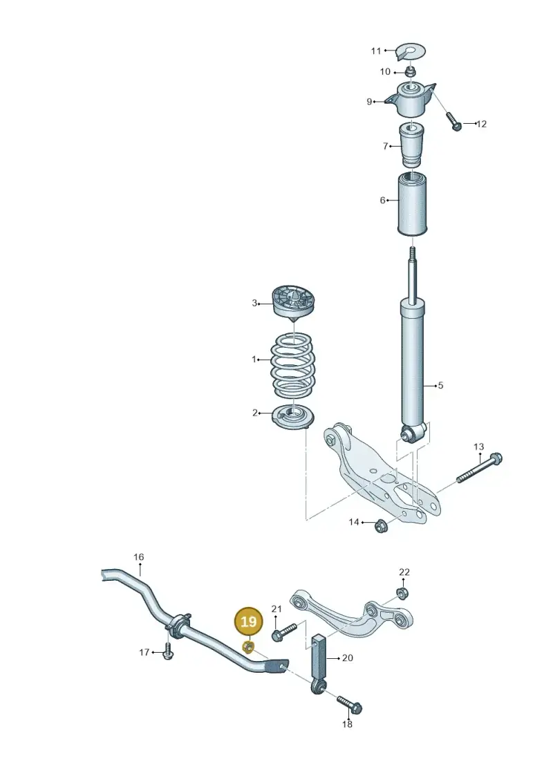 N10272302 — Audi A5 Limo 2.0 (2024-) diagram 859511000, position 19