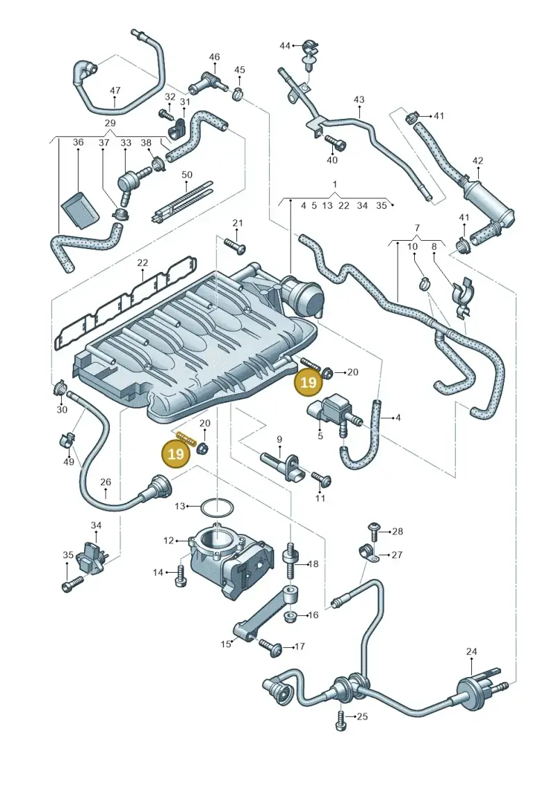 N10277103 — Audi Q5 qu. 2.0 (2009-2018) diagram 636133320, position 19