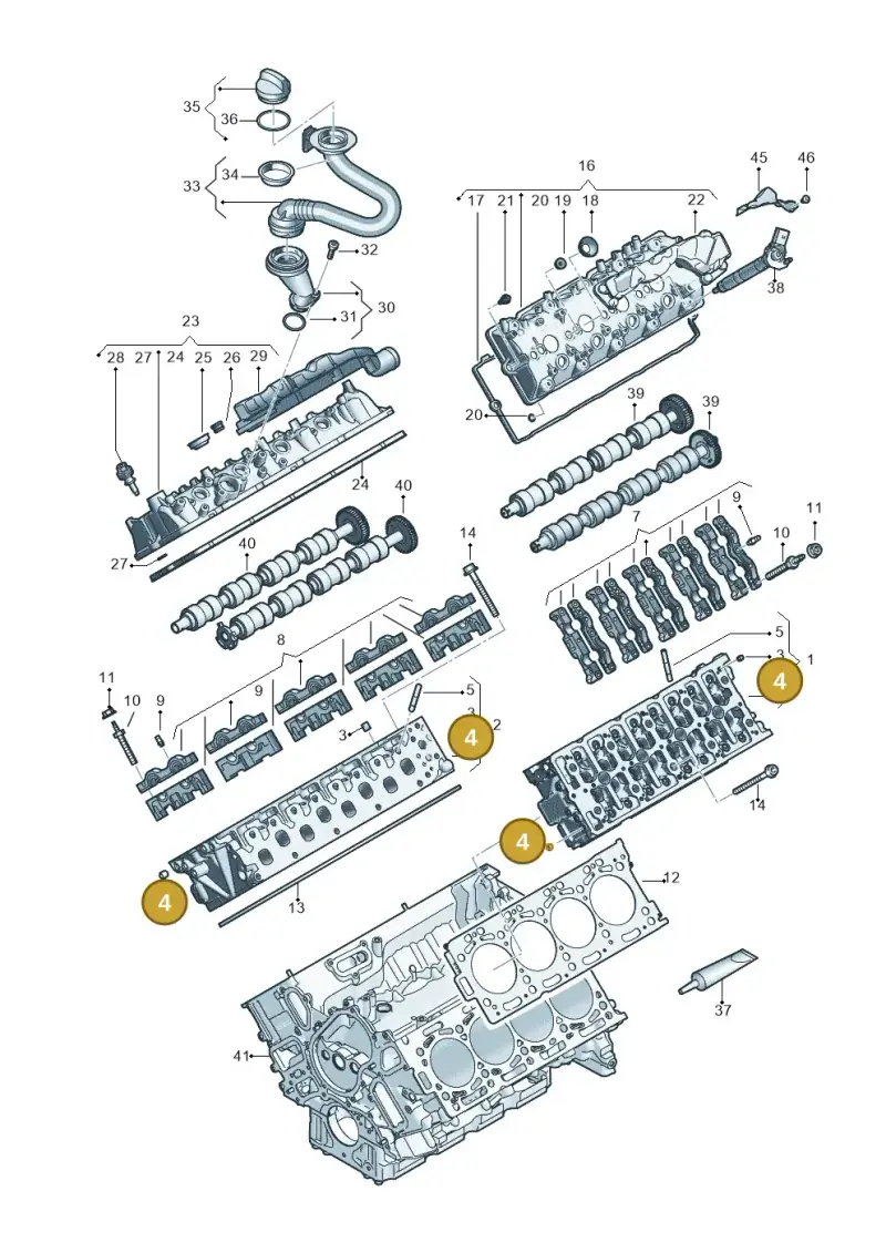 N10283304 — Audi Q8 Quattro 3,0 (2018-) diagram 429103062, position 4
