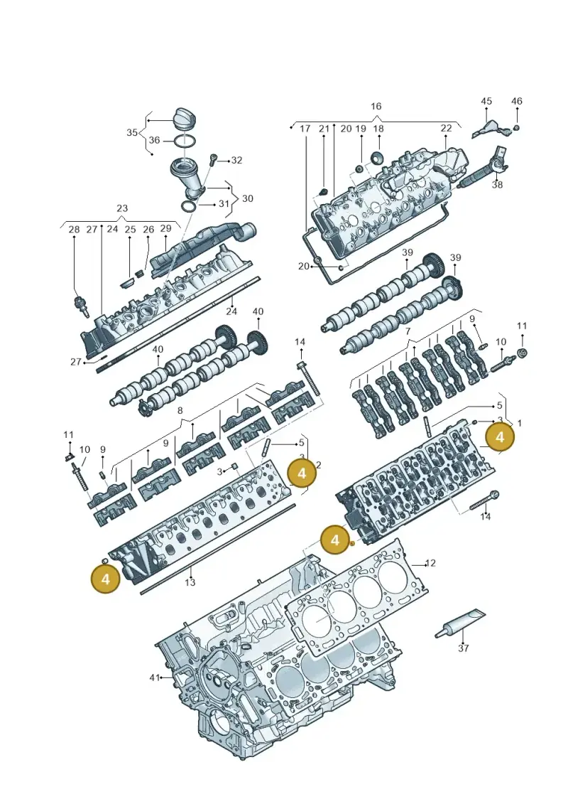 N10283304 — Audi A8L (2017-2022) diagram 838103650, position 4